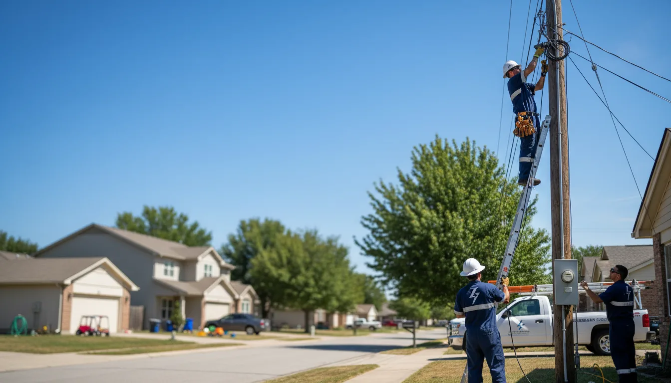 Residential electrician providing installation services in Middle Island, NY